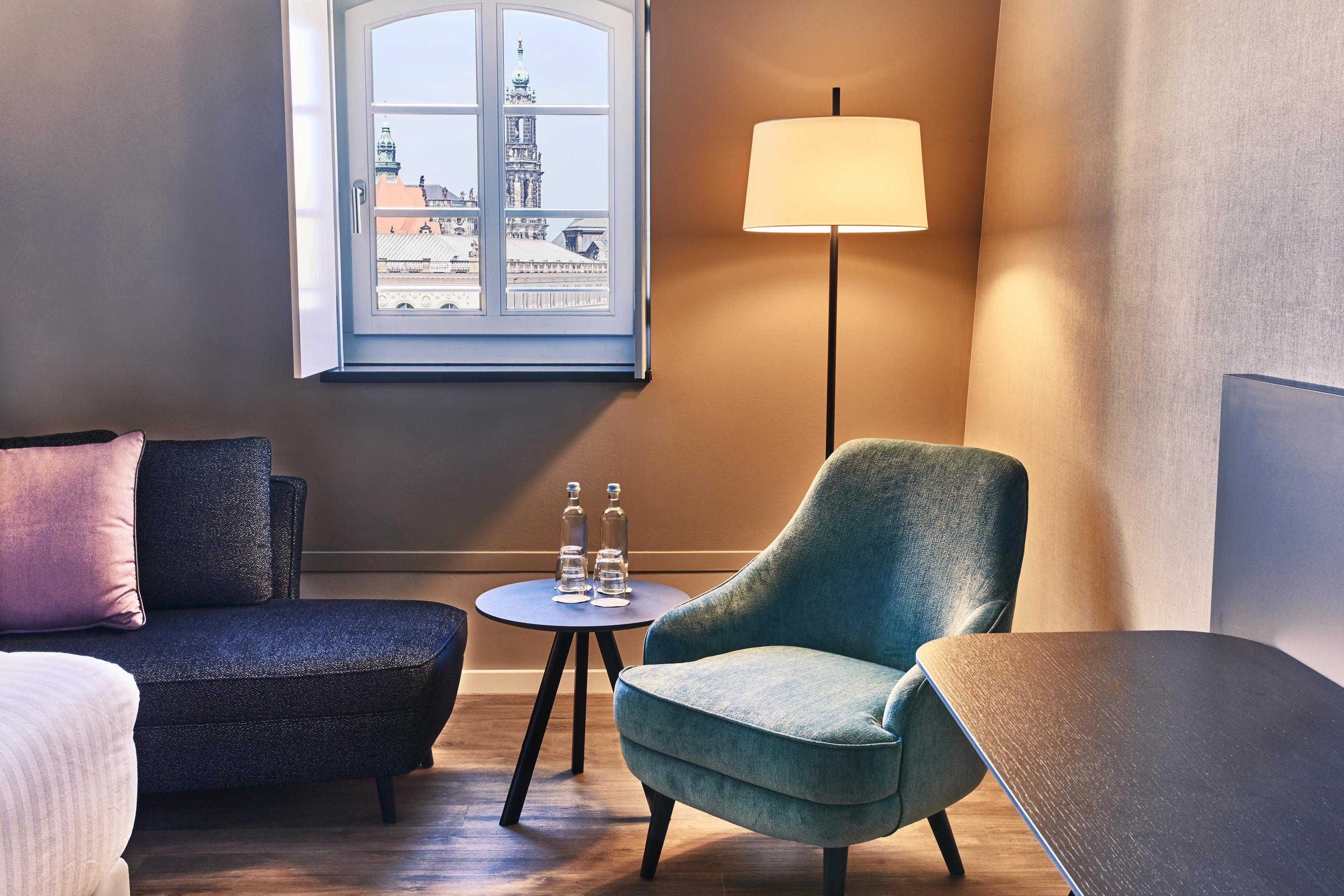 Steigenberger Hotel De Saxe Dresde Exterior foto A room at the Hotel Axelmannstein